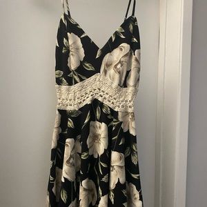 Floral spaghetti strap dress